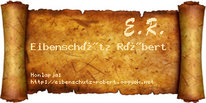 Eibenschütz Róbert névjegykártya